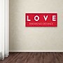 Trademark Michael Mullan "Love Knows No Distance" Gallery-Wrapped Canvas Art, 8" x 19"~#|#~m001706716_sc7