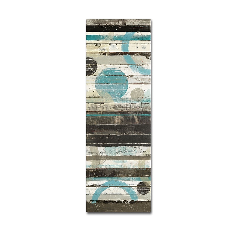 Trademark Mike Schick "Blue Zephyr Panel" Gallery-Wrapped Canvas Art, 16" x 47" image 1