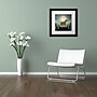 Trademark Ryan Fowler "Moonrise Yellow Dog Golden Pond" Art, White Matte With Black Frame, 11" x 11"~#|#~m001706754_sc7