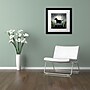 Trademark Ryan Fowler "Moonrise Black Dog Labrador Lake" Art, White Matte W/Black Frame, 11" x 11"~#|#~m001706767_sc7