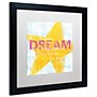 Trademark Sue Schlabach "Letterpress Dream" Art, White Matte With Black Frame, 16" x 16"~#|#~m001706782_sc7