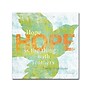Trademark Sue Schlabach "Letterpress Hope" Gallery-Wrapped Canvas Art, 24" x 24"~#|#~m001706796_sc7