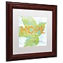 Trademark Sue Schlabach "Letterpress Hope" Art, White Matte With Wood Frame, 11" x 11"~#|#~m001706800_sc7