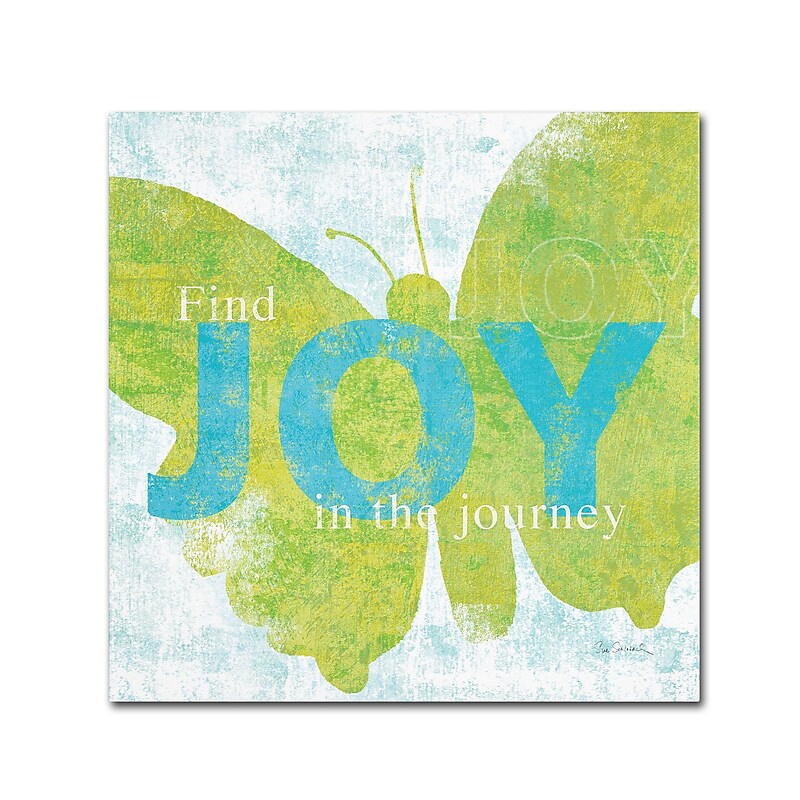 Trademark Sue Schlabach "Letterpress Joy" Gallery-Wrapped Canvas Art, 24" x 24" image 1