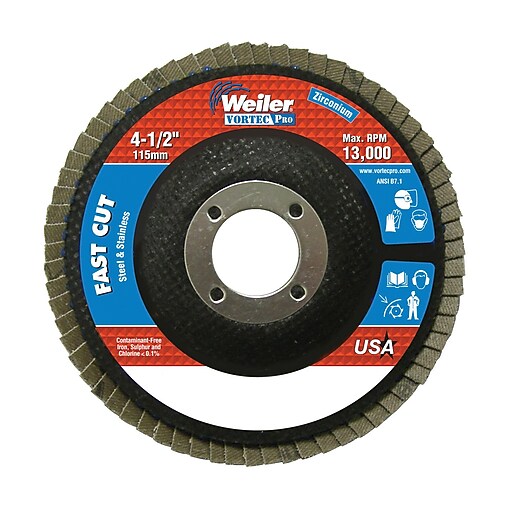 WEILER VortecPro Abrasive Flap Disc Staples