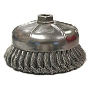 WEILER 6" Single Row Wire Cup Brush