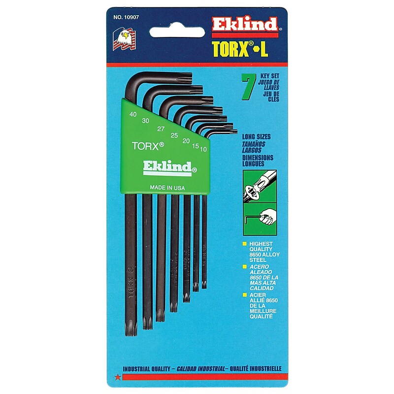 EKLIND TOOL Torx L-Key Sets image 1