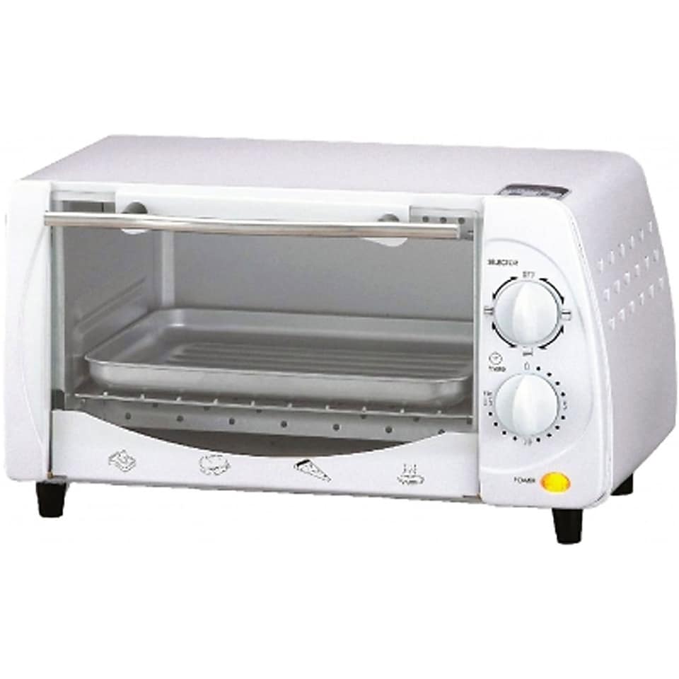 Brentwood 9 Liter 4 Slice 700 W Toaster Oven Boiler, White