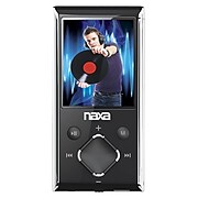 Naxa® NMV-173-Portable Media Player With 1.8" Screen/4GB Memory/FM Radio/microSD Card Slot, Silver