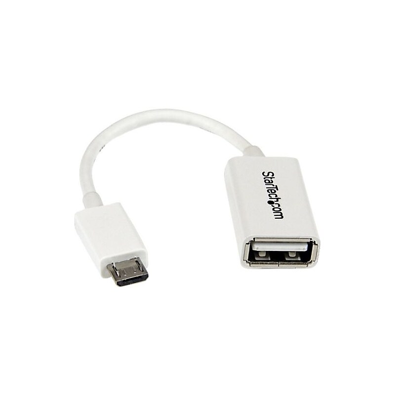 Startech® 5" Micro USB/USB Data Transfer Cable, White46 image 1