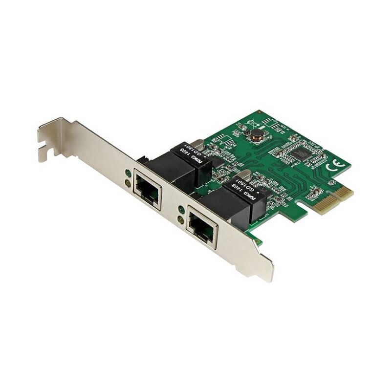 StarTech 2-Port PCIe Gigabit Ethernet Adapter (ST1000SPEXD4) image 1