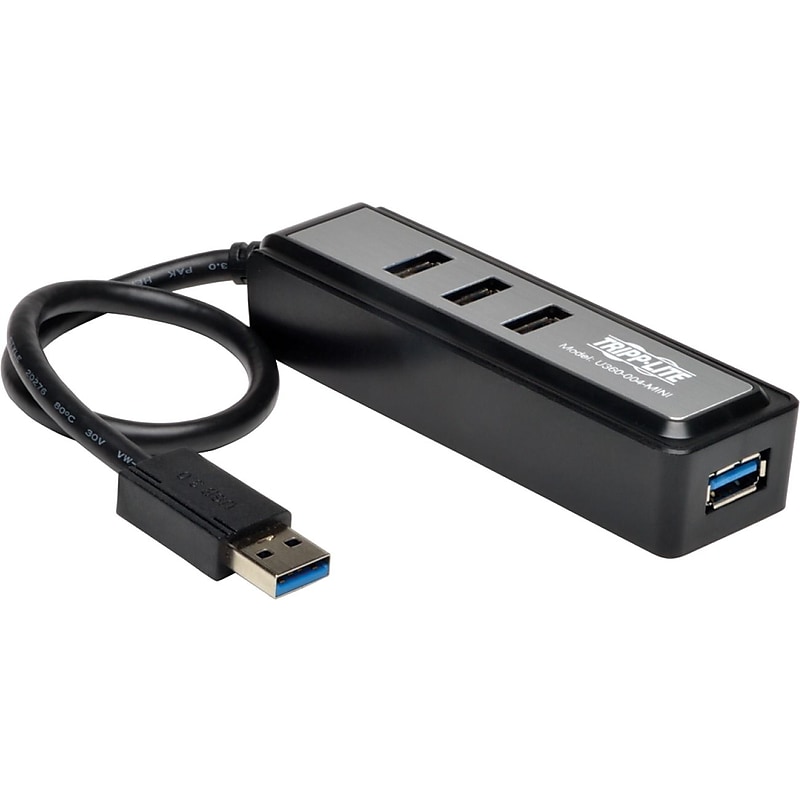 Tripp Lite Portable USB 3.0 SuperSpeed Mini Hub, 4-Port image 1