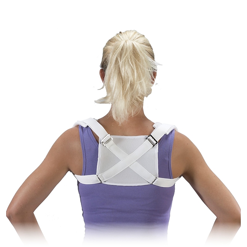 Bilt-Rite Mutual, Clavicle Support (Basic), White, 3 pack (10-59100-MD-3) image 1