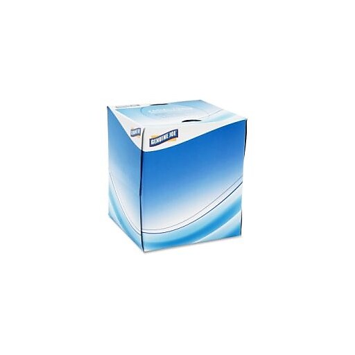GEN Facial Tissue Cube Box, 2Ply, White, 85 Sheets/Box, 36 Boxes/Carton at Staples