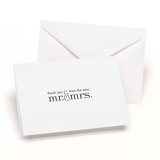 HBH 50 Cards Hortense B 'Thank You From the New Mr & Mrs' Cards Hewitt Co. 