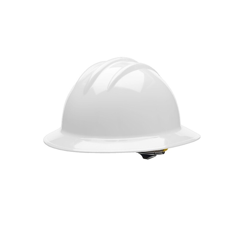 Bullard Plastic Full Brim Hard Hat, White (33WHR) image 1