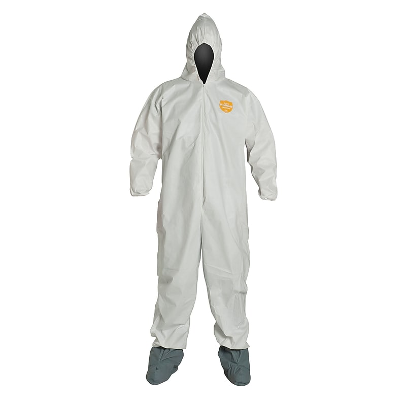 DuPont ProShield NexGen Coverall, Standard Fit Hood, Large, White, 25/Carton (NG122SWHL) image 1