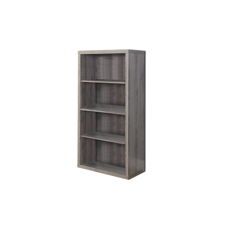 Monarch Specialties Inc. I 7060 48" Bookcase/Adjustable Shelves, Dark Taupe image 1
