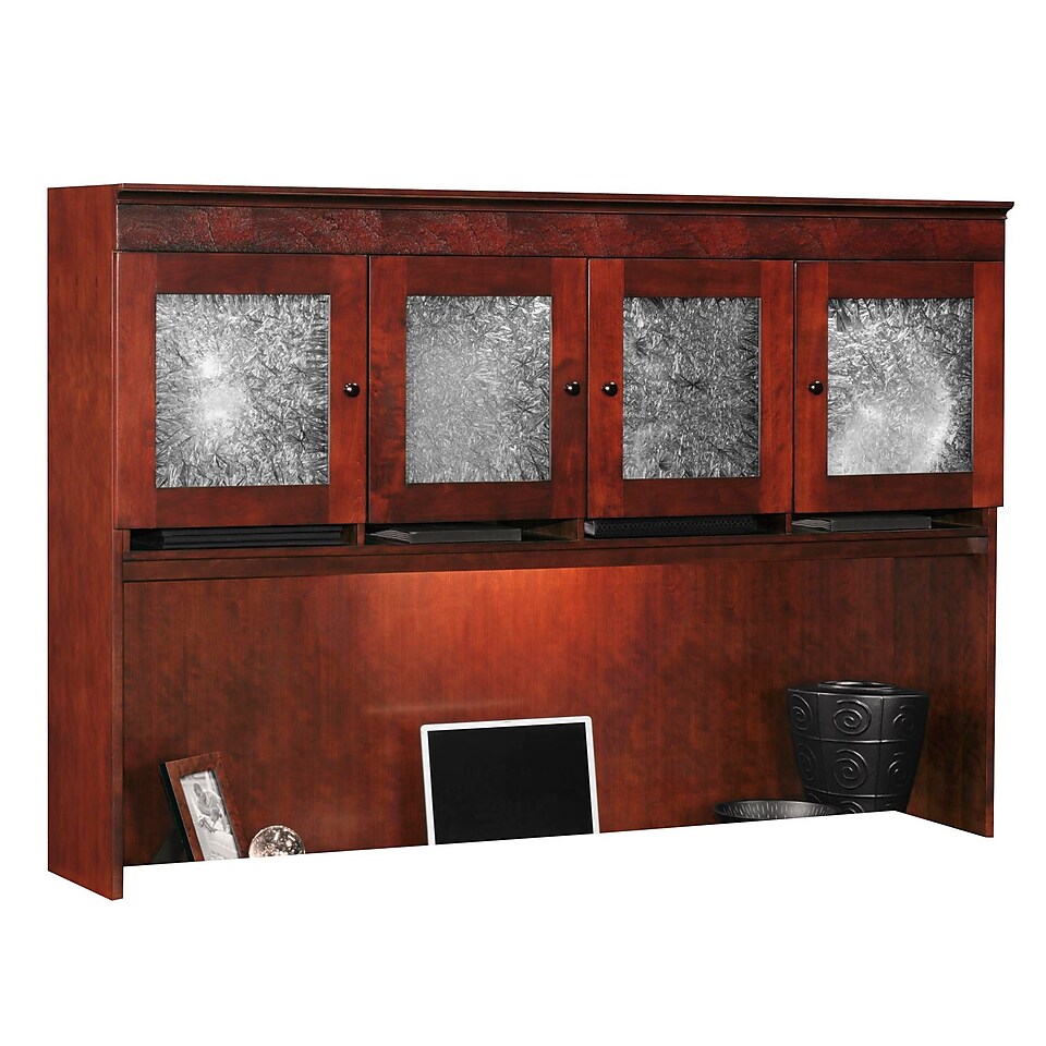 DMI Office Furniture Del Mar 7302404 4 Cabinet Wall Mountable Overhead Storage, Sedona Cherry