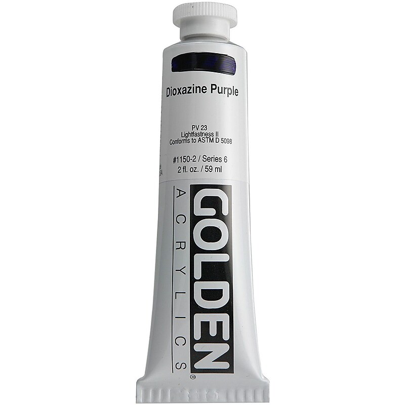 Pro-Art® Golden 2 oz. Heavy Body Acrylic Paint, Dioxazine Purple image 1