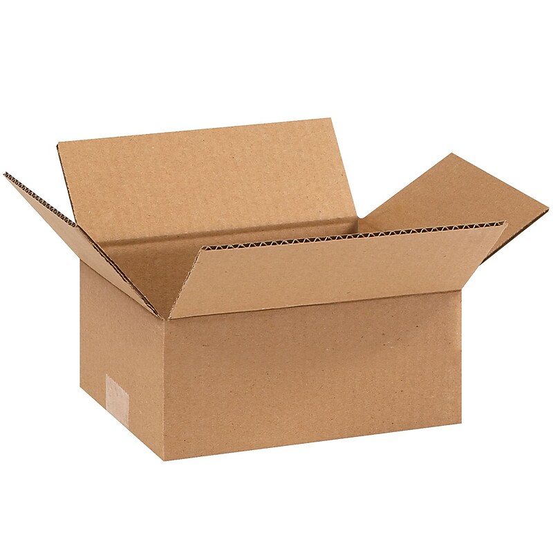 9" x 7" x 3" Shipping Boxes, 32 ECT, 25/Bundle (973) image 1
