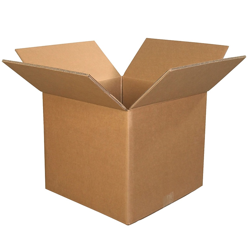 18" x 18" x 18" Heavy Duty Shipping Boxes, 90 ECT, 5/Bundle (HD181818TW) image 1