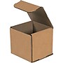 Partners Brand Corrugated Mailers, 4" x 4" x 4", Kraft, 50/Bundle (M444K)~#|#~m001911353_sc7