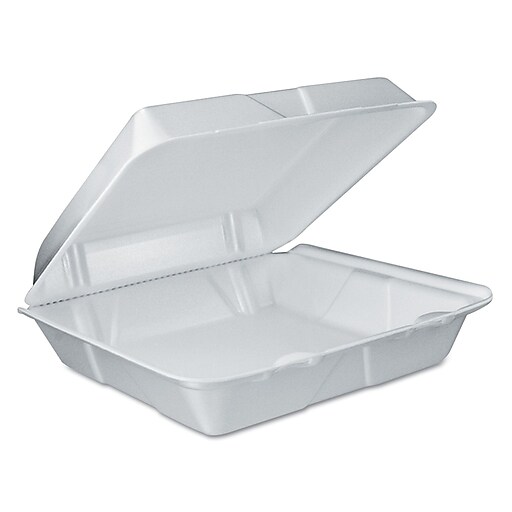 DART CONTAINER CORP Foam Vented Hinged Lid Containers at Staples
