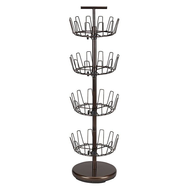 Household Essentials Steel Revolving Shoe Tree, Antique Bronze (2139-1) image 1