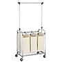 Household Essentials 3-Section Rolling Laundry Sorter, Chrome (6023-1)~#|#~m001925293_sc7