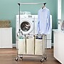 Household Essentials 3-Section Rolling Laundry Sorter, Chrome (6023-1)~#|#~m001925294_sc7