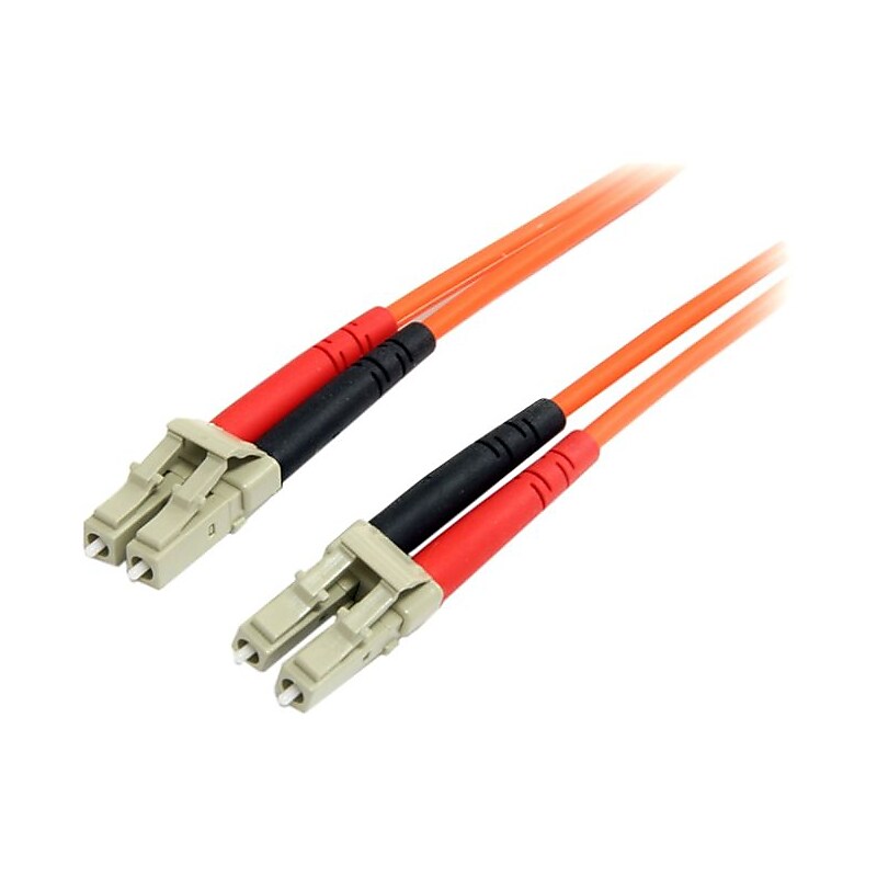 StarTech Multimode 62.5/125 Duplex Fiber Patch Cable LC LC Network Cable 3.3 Ft Orange image 1