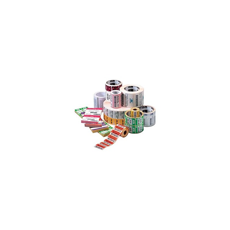 Zebra Z-Perform 2000D Semi-Permanent Adhesive Direct Thermal Label for DA402, White, 640 Label/Roll, 6/Roll (10010033) image 1