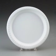 Chinet Round Plastic Plates in White by