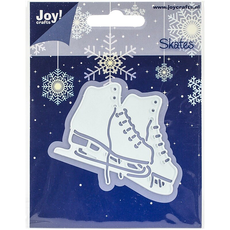 Ecstasy Crafts Joy! Crafts Ice Skating Cut & Emboss Die, Light Blue, 2 7/8" x 2 1/2" image 1