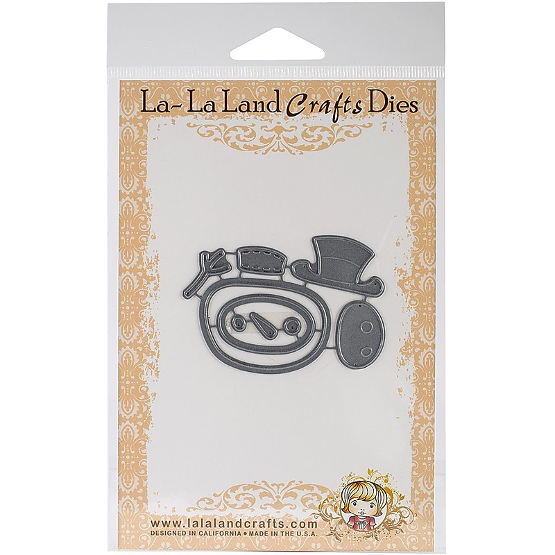 La-La Land Crafts Build-A-Snowman Cutting Die, Gray, 7" x 4 1/4" image 1
