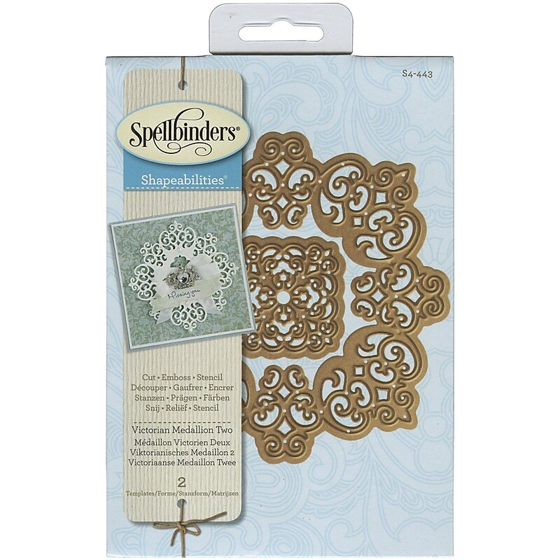 Spellbinders® Victorian Medallion 2 Shapeabilities Die, Gold image 1