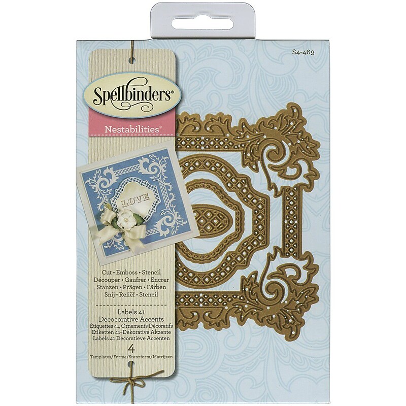 Spellbinders® Labels 41 Decorative Accents Nestabilities Die, Blue image 1