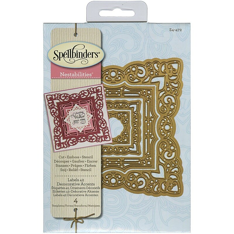 Spellbinders® Labels 42 Decorative Accents Nestabilities Die, Blue image 1