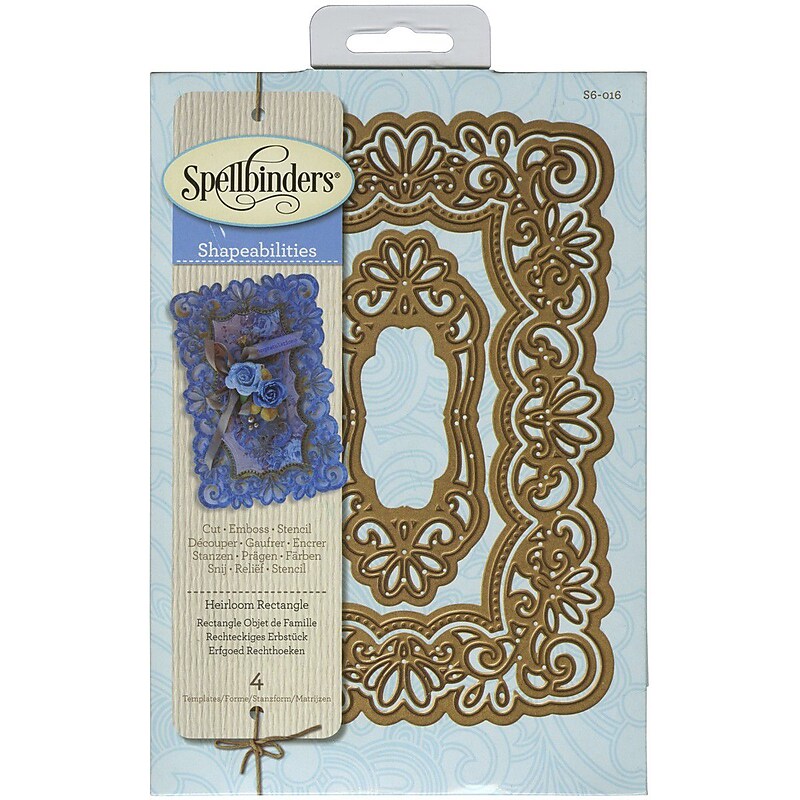 Spellbinders® Heirloom Rectangle Shapeabilities Die, Lavender image 1