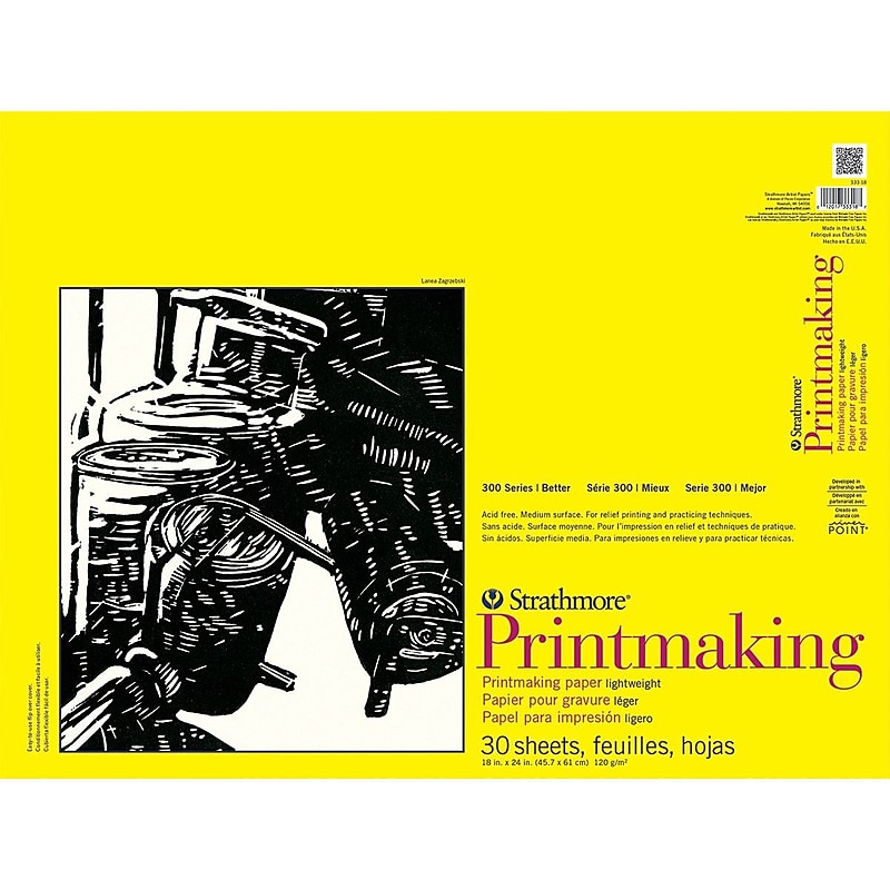 Strathmore Printmaking Paper Pad, 18" x 24", 30 Sheets image 1
