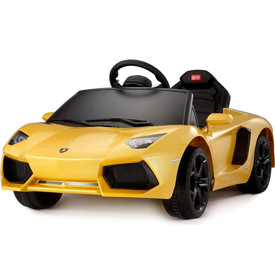 Big Toys Rastar Lamborghini Aventador LP700 4 6V Battery Powered Car; Yellow