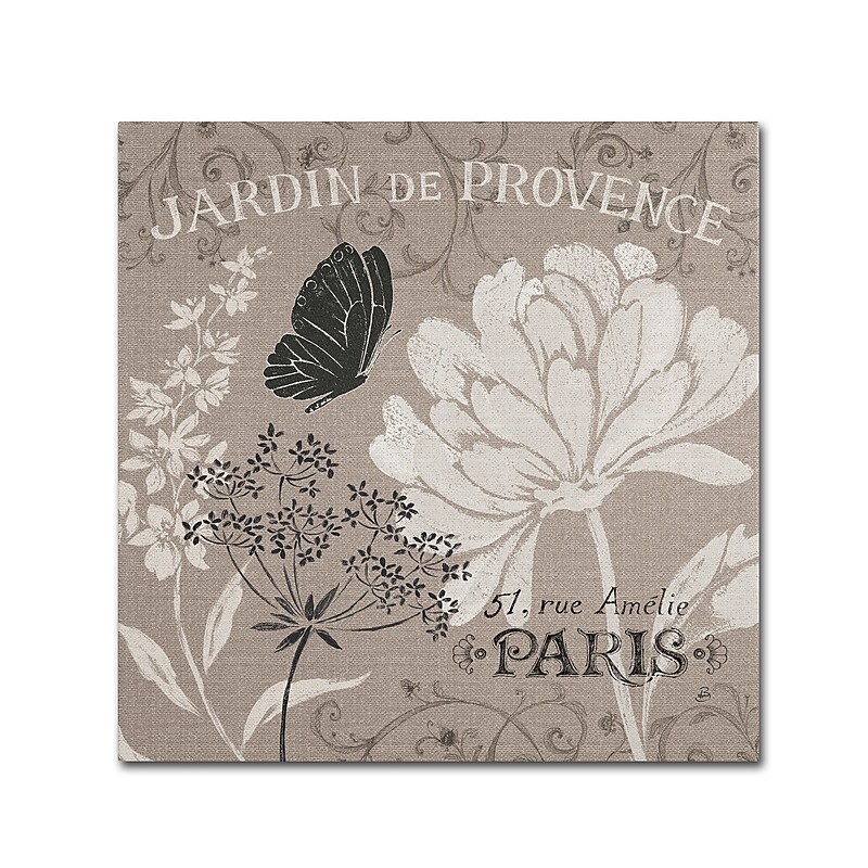 Trademark Fine Art WAP0102-C1414GG French Linen Garden III by Daphne Brissonnet 14x14 FRMLS Art image 1
