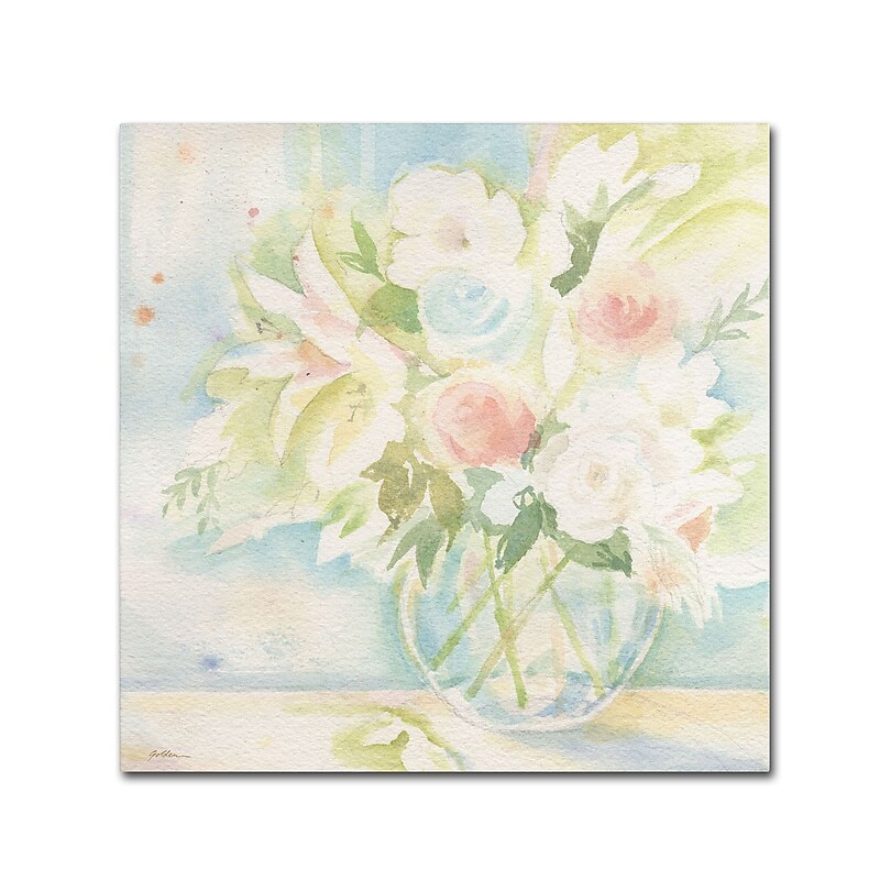 Trademark Fine Art SG5712-C1818GG "Early June Bouquet" by Sheila Golden 18" x 18" Frameless Art image 1