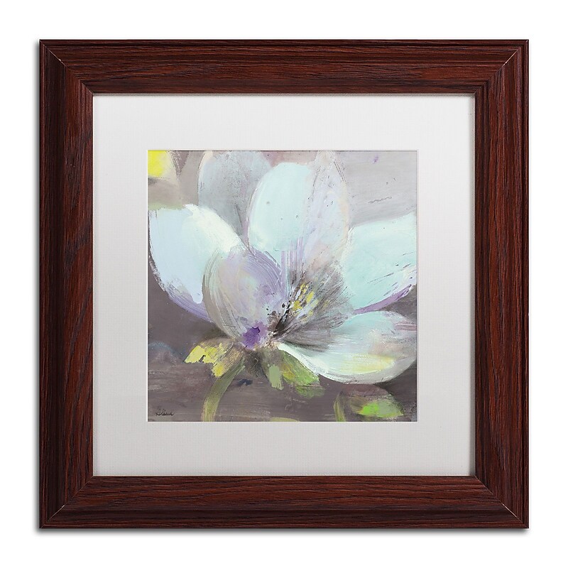 Trademark Fine Art WAP0088-W1111MF "Jump II" by Albena Hristova 11" x 11" Framed Art, White Matted image 1