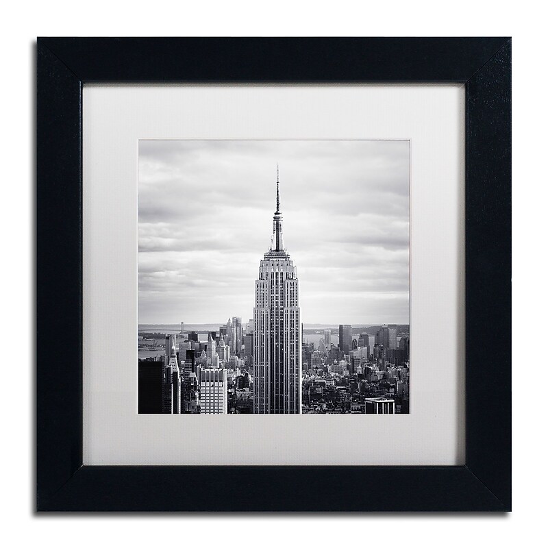 Trademark Fine Art NP0005-B1111MF "Empire" by Nina Papiorek 11" x 11" Framed Art, White Matted image 1