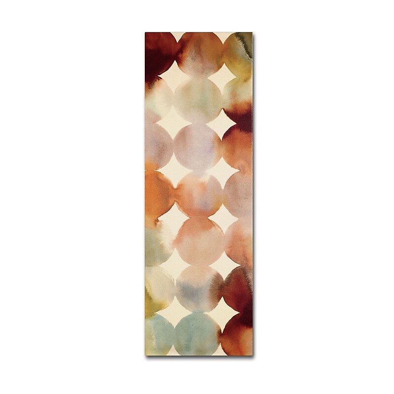 Trademark Fine Art WAP0140-C619GG "Raindots Panel II" by Wild Apple Portfolio 19" x 6" Frameless Art image 1