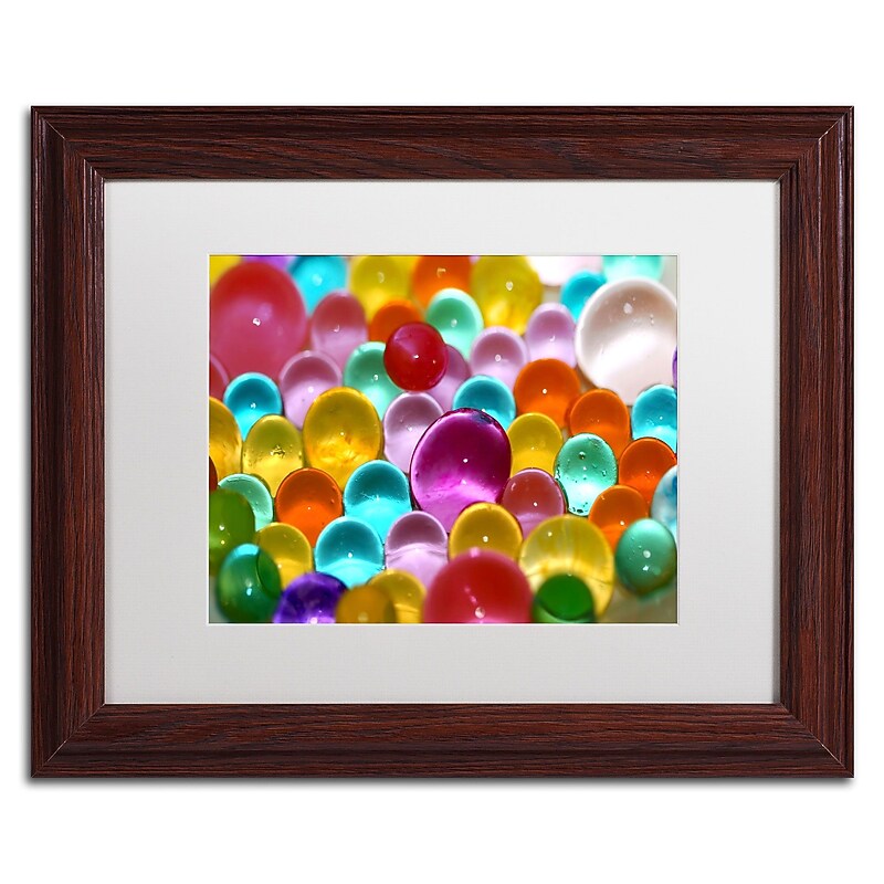 Trademark Fine Art Festival of Colours by Beata Czyzowska Young 11x14 FRM Art, WHT MTD (BC0121-W1114MF) image 1