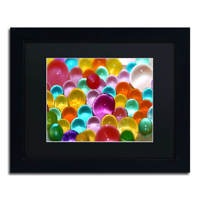 Trademark Fine Art Festival of Colours by Beata Czyzowska Young 11x14 FRM Art, BLK MTD image 1