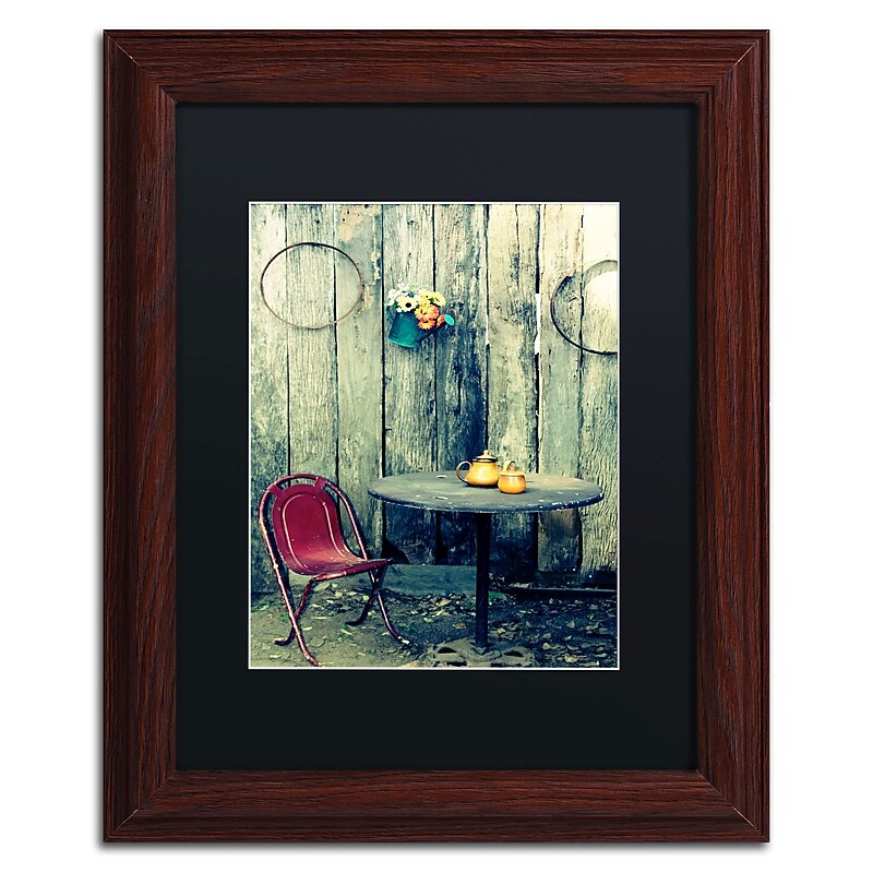 Trademark Fine Art BC0123-W1114BMF From the Past by Beata Czyzowska Young 14x11 FRM Art, BLK MTD image 1